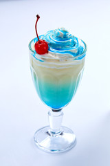 milk cocktail with syrup