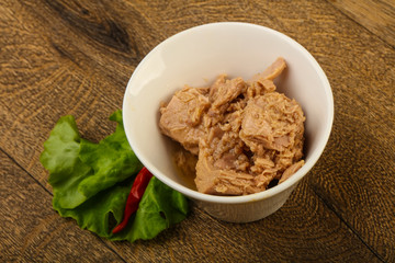 Canned tuna fish