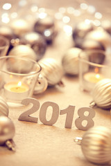 Christmas silver balls