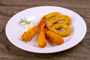 Squid and Shrimp Tempura