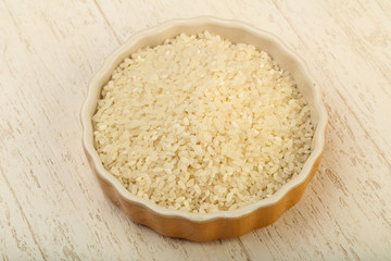 Raw rice heap