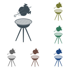Grilled chicken icon
