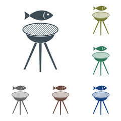 Grilled fish icon