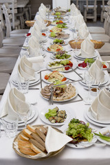 wedding table setting