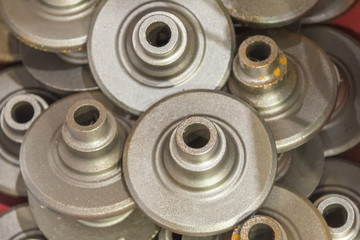 The automotive part from casting process.