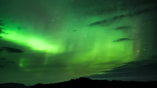 Aurora Borealis intensive Polarlichter Zeitraffer