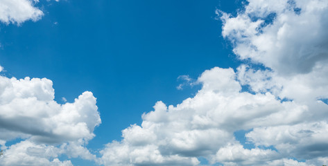 blue sky and the cloud