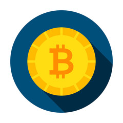 Bitcoin Money Circle Icon