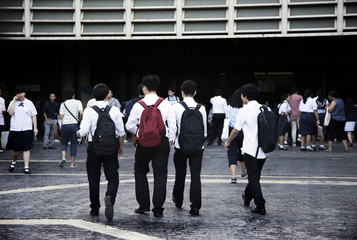 asian student back to school