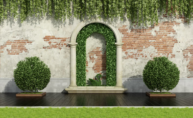 Garden with lush vegetation