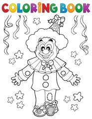 Coloring book clown thematics 2