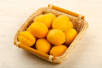 Ripe sweet apricots