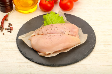 Raw chicken breast