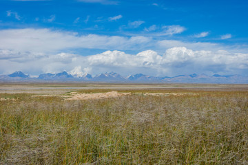 Fototapeta premium Scenic valley with the river, Kyrgyzstan