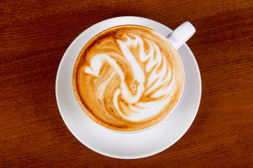 Hot Cappuccino cup
