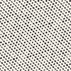 Hand drawn style ethnic seamless pattern. Abstract geometric shapes in black and white.