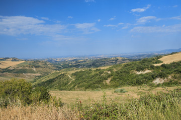 Summer landscape in Abruzzi near Pietranico