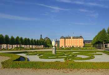 The Schwetzingen Palace. A Versailles in miniature in the Palatinate in the German state of...