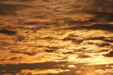 Fototapeta premium Beautiful clouds at sunset