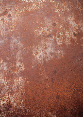 Dark orange worn rusty metal texture background.