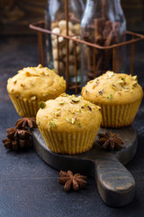 Healthy pumpkin muffins