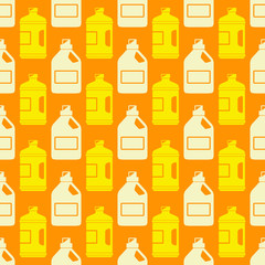 Seamless pattern with cleaning chemical products for your design