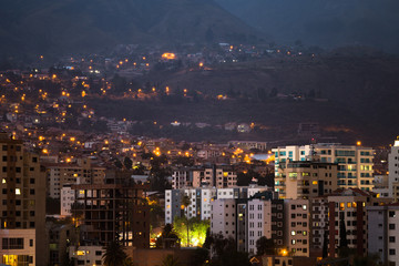 City of Cochabamba Bolivia At Night