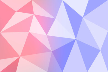 Light blue, red vector Low poly crystal background. Polygon design pattern. Low poly illustration, low polygon background. Vector eps 10.