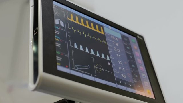 Medical equipment that shows lung function