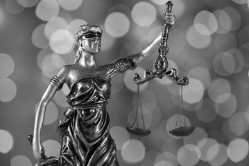 Law and Jusice. Bokeh backgroun