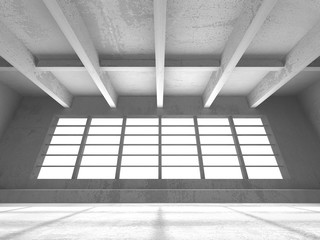 Obraz premium Dark basement empty room interior. Concrete walls