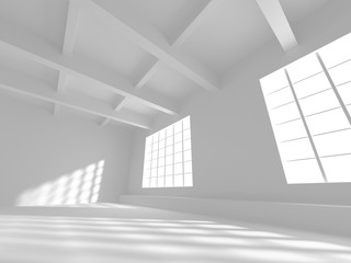 Obraz premium White Architecture Construction Modern Interior Background