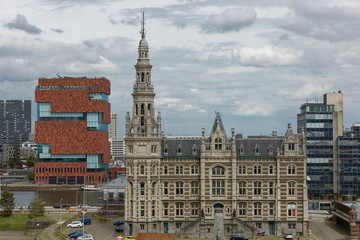 View of traditional architecture in Antwerp in Belgium.