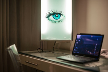 Eye in a room
