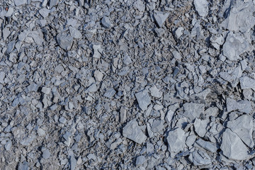 small pieces of dry earth closeup as background