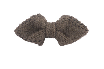 knitted bow tie for men's or children's costume for a holiday, front view