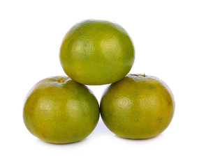 mandarin fruit isolated on white background