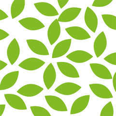 Fototapeta na wymiar leafs crown pattern background vector illustration design