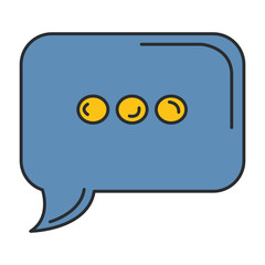 speech bubble isolated icon vector illustration design