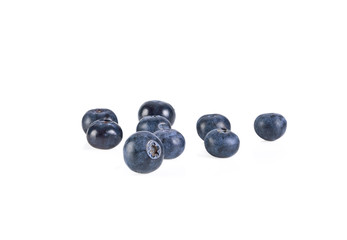 blueberry on white background