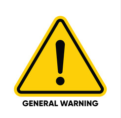 Caution danger sign.