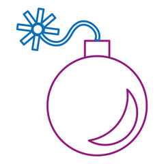 explosive bomb isolated icon vector illustration design
