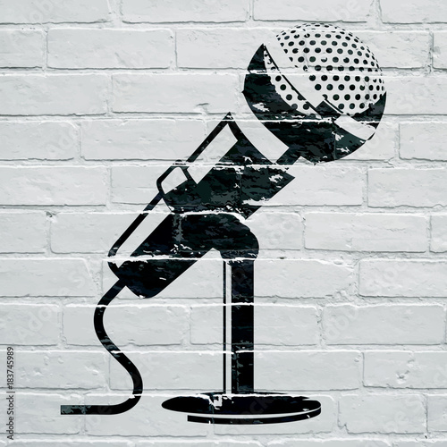 "Graffiti, microphone" Stockfotos und lizenzfreie Bilder auf Bild 183745989