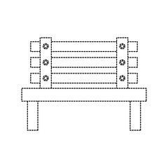 bench outdoor furniture icon image vector illustration design 