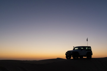 Sunset in the Desert - obrazy, fototapety, plakaty