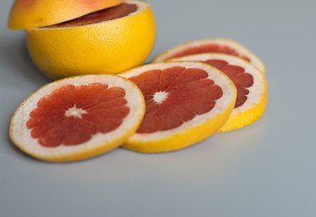 Fototapeta na wymiar red grapefruit