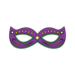 mardi gras mask with jewelry decoration festive vector illustration © Gstudio