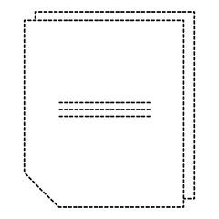 sheet of notebook icon vector illustration design