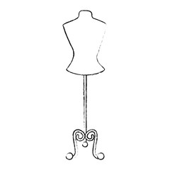 mannequin store isolated icon vector illustration design