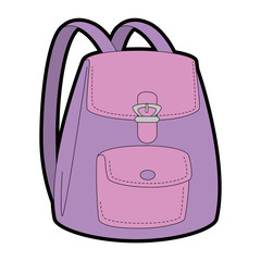 womans backpack isolated icon vector illustration design